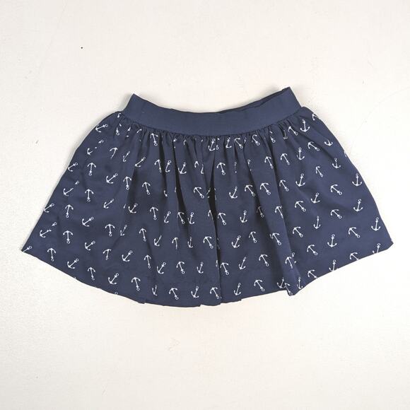 Ralph Lauren Skirt Girls Sz 2T Navy Nautical Anchor Flowy Mini - Picture 3 of 5